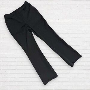New SPANNER Black Ponte 5-Pocket Style Stretch Flat Front Straight Leg Pants 6